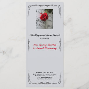 Les roses sont programme musical rouge de