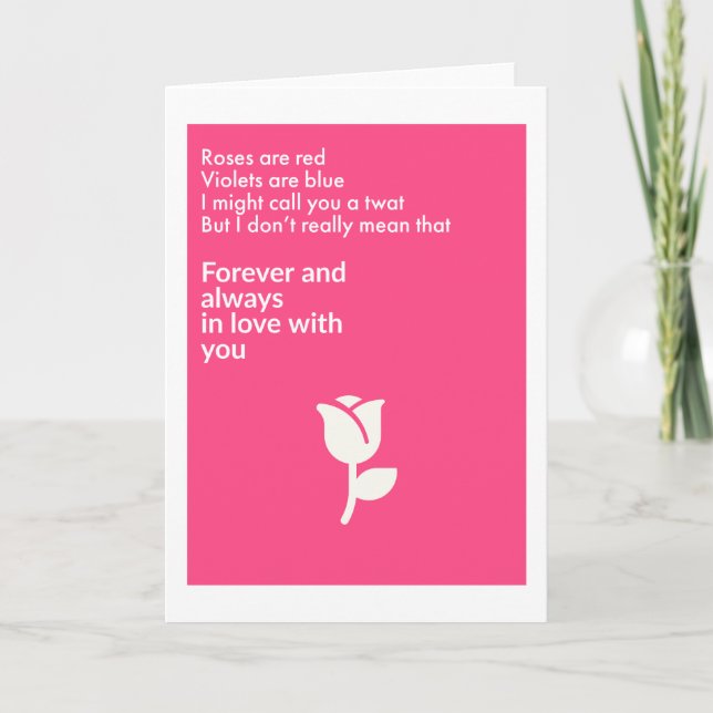 Les roses sont rouges... Carte de vœux (Devant)