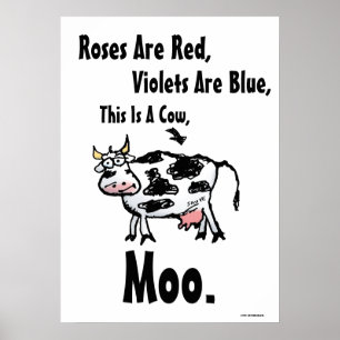 Les roses Sont Rouges - C'Est Une Poster Drôle De