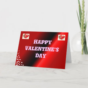 Les roses sont rouges Valentines carte de jour