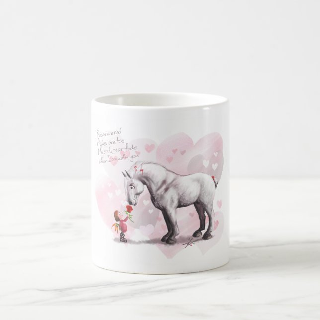 Les roses sont tasse rouge (Centre)