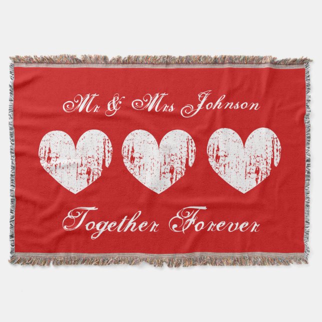 Les rouges m et mrs jettent la couverture pour les (Devant)