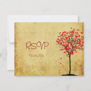 Les RSVP nécessitent 5x7 invitations érable/mariag