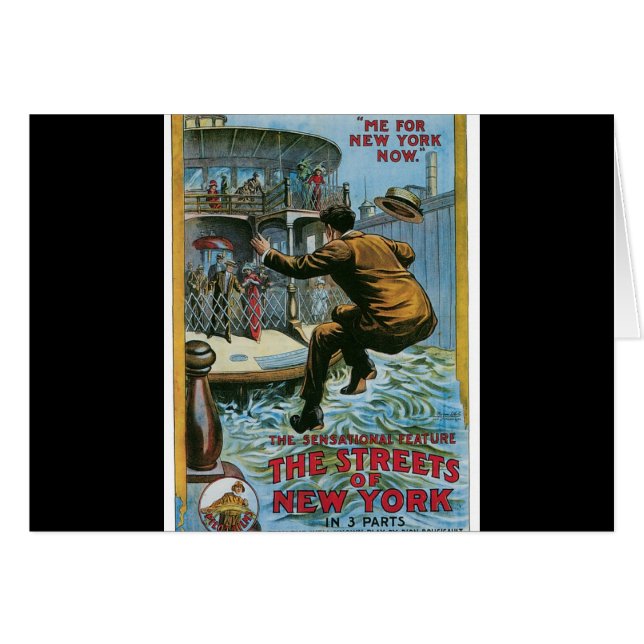 "Les rues de New York " (Devant horizontal)