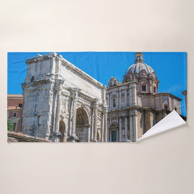 Les ruines du Forum Romain à Rome, Italie (Serviette de bain)