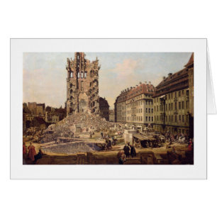 Les ruines du vieux Kreuzkirche, Dresde