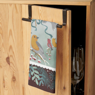 Les serviettes de cuisine rouge Crimson de la chan