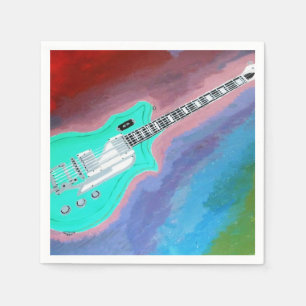 Les serviettes en papier de guitare