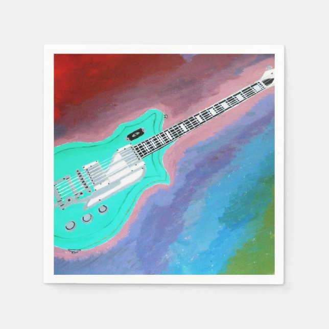 Les serviettes en papier de guitare (Devant)