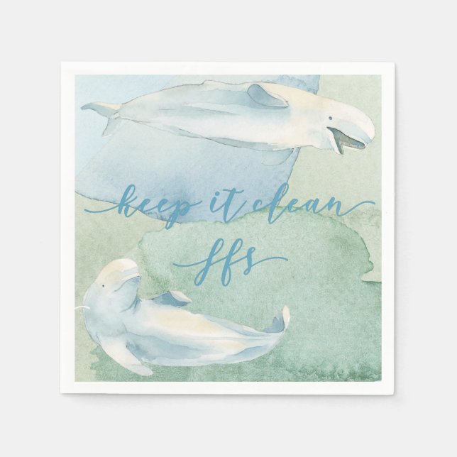 Les serviettes en papier humour côtier le gardent  (Devant)