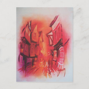 Les Shambles dans la carte postale de York