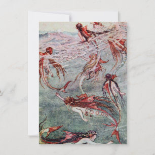 Les sirènes jouent en mer