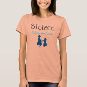 Les soeurs fabriquent les T-shirts Best Friends