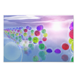 Les soleils dans leurs cours Photo Print