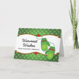 Les souhaits les plus chauds avec la carte de Noël