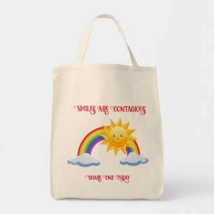 Les Sourires Sont Contagiables Sac De Shopping Réu