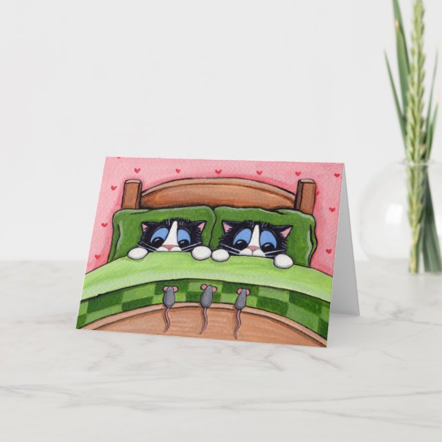 Les souris de lit existent - carte de voeux de (Devant)