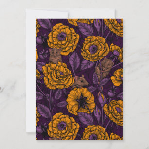 Les souris font la fête en orange et violet