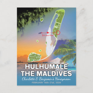 Les souvenirs de lune de miel Hulhumale La carte d