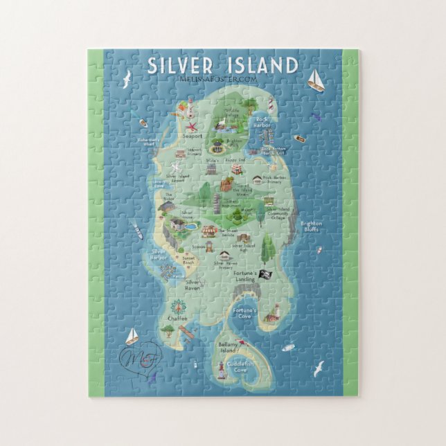 Les Steeles sur Silver Island Jigsaw Puzzle (Vertical)