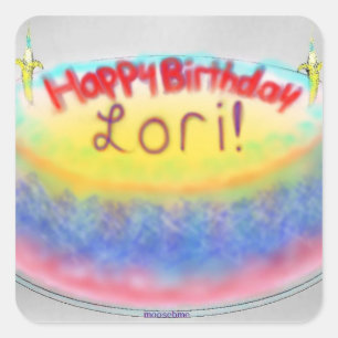 Les stickers de gâteau d'anniversaire de Lori