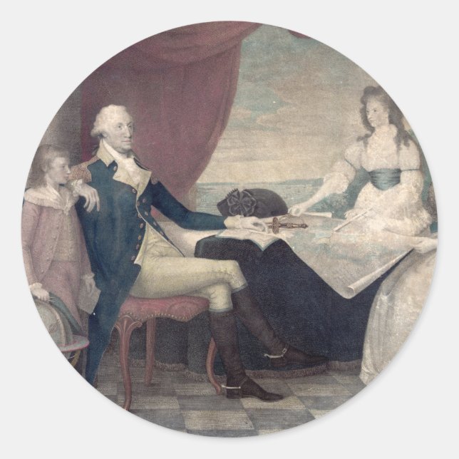 Les stickers George Washington et Sa famille (Devant)