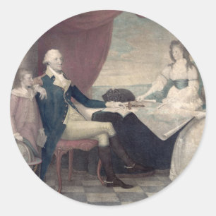 Les stickers George Washington et Sa famille