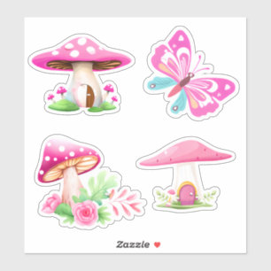 Les stickers vinyle sur mesure de Pink Mushroom