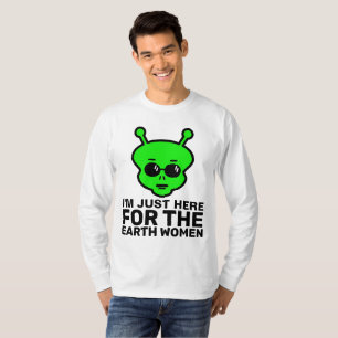 LES T-SHIRTS ALIENS DU MENS AMUSANT,