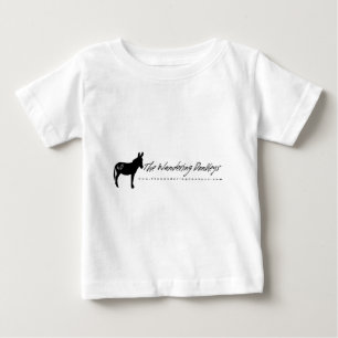 Les T-shirts blancs errants de logo de bébé d'â