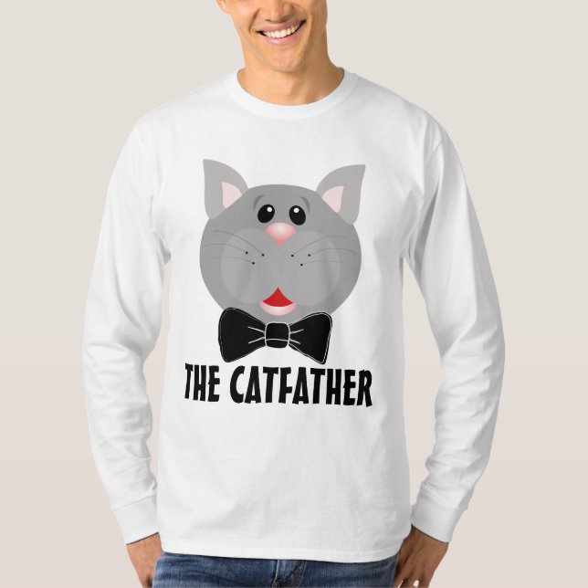 Les T-shirts CATFATHER, Cat Dad (Devant)