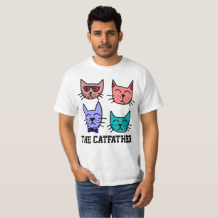 LES T-shirts CATFATHER, Cat Dad