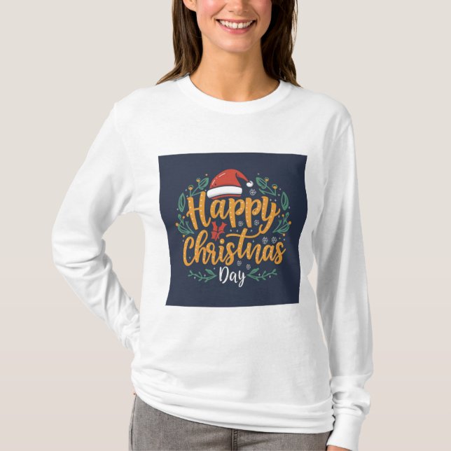 Les T-shirts de la meilleure femme de Noël : style (Devant)