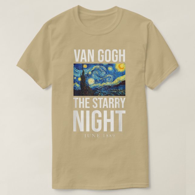 Les T-shirts de La Nuit étoilée, Vincent Van Gogh  (Design devant)