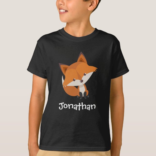 Les T-shirts de l'enfant mignon de Fox (Devant)