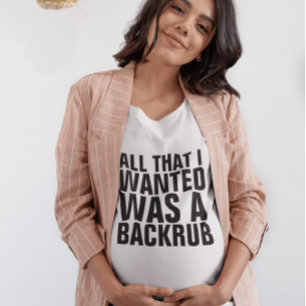 Les T-shirts de maternité, tout ce que je voulais,