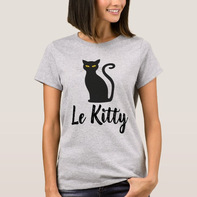 LES T-Shirts LE KITTY, CHAT FRANÇAIS (Devant)