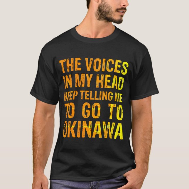 Les T-shirts masculins d'Okinawa (Devant)