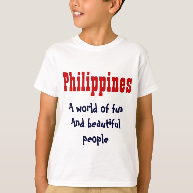 Les t-shirts pour enfants philippins (Devant)