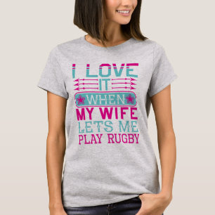 Les t-shirts pour femmes de peur de jouer au rugby