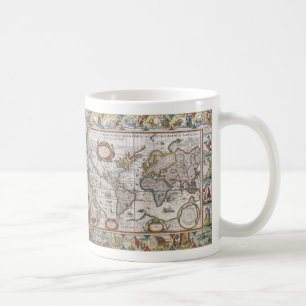 Les tasses antiques de carte du monde - choisissez
