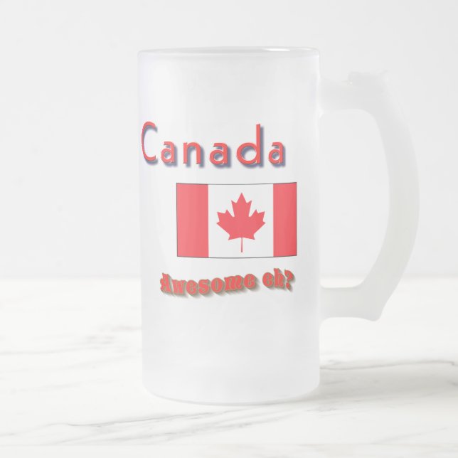 Les tasses d'argot canadiennes géniales eh (Droit)