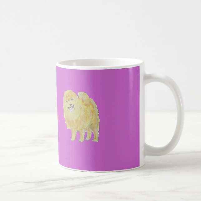 Les tasses de chien de Pomeranian ajoutent l'avant (Droite)