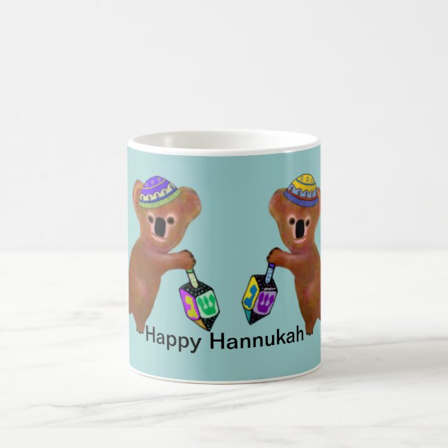 Les tasses de jeu de Dreidel de koala (Centre)