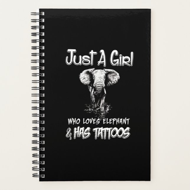 Les tatouages de Just Girl Who Loves Elephant And  (Devant)