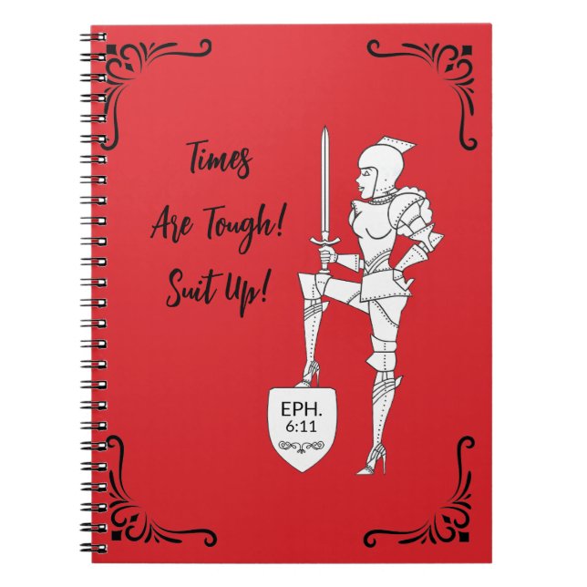 "Les temps sont durs ! Habillez-vous !"  Cahier (Devant)