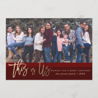 Les *This de carte photo de Noël est Us*