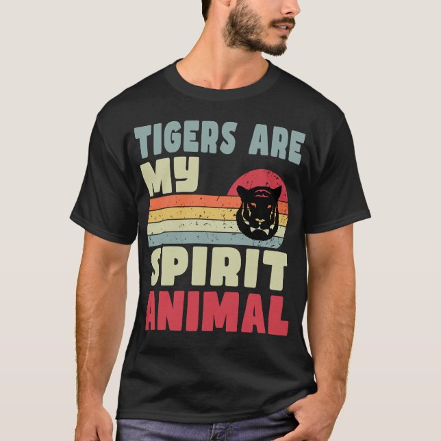 Les tigres sont mon esprit Animal T-Shirt (Devant)