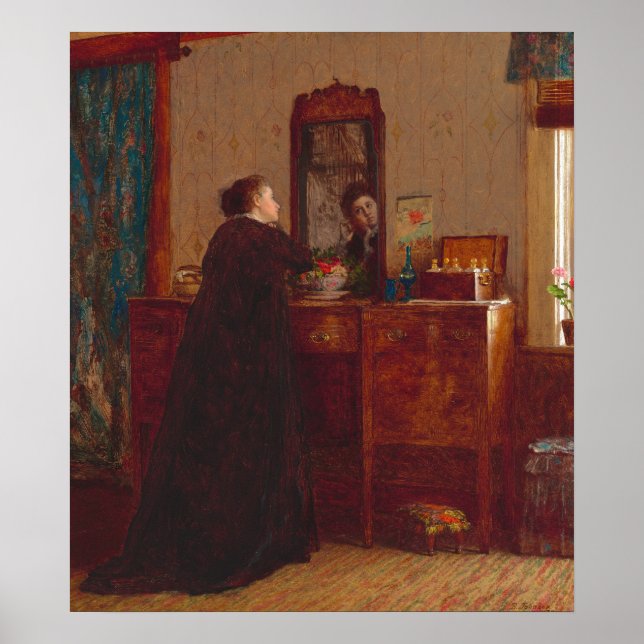 Les Toilettes - Eastman Johnson Poster des Beaux A (Devant)