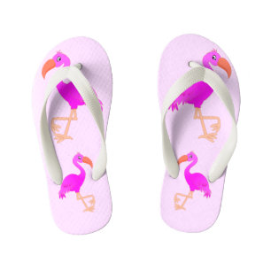 Les tongs de Flamant rose rose pour enfants
